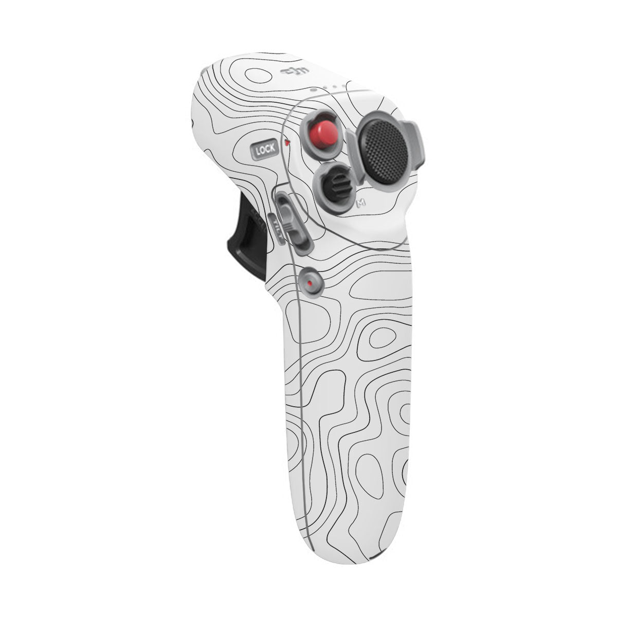 White Contour Design DJI Motion Remote Controller Skin
