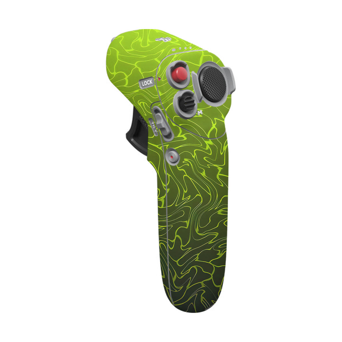 Lime Yellow to Black Gradient DJI Motion Remote Controller Skin