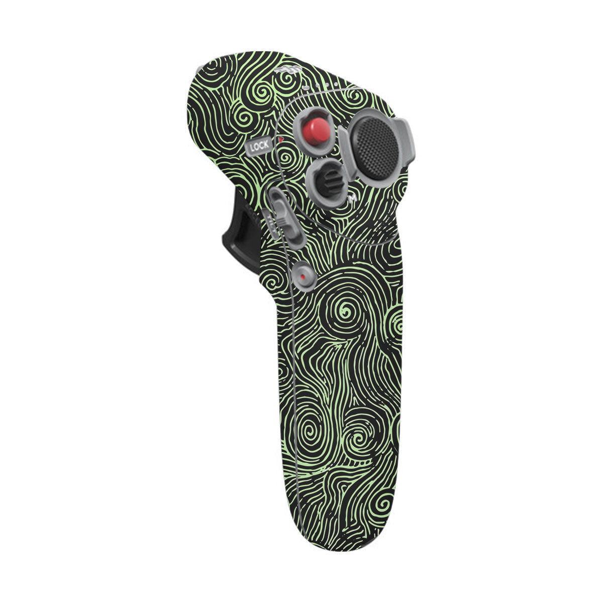 Green Spirals DJI Motion Remote Controller Skin