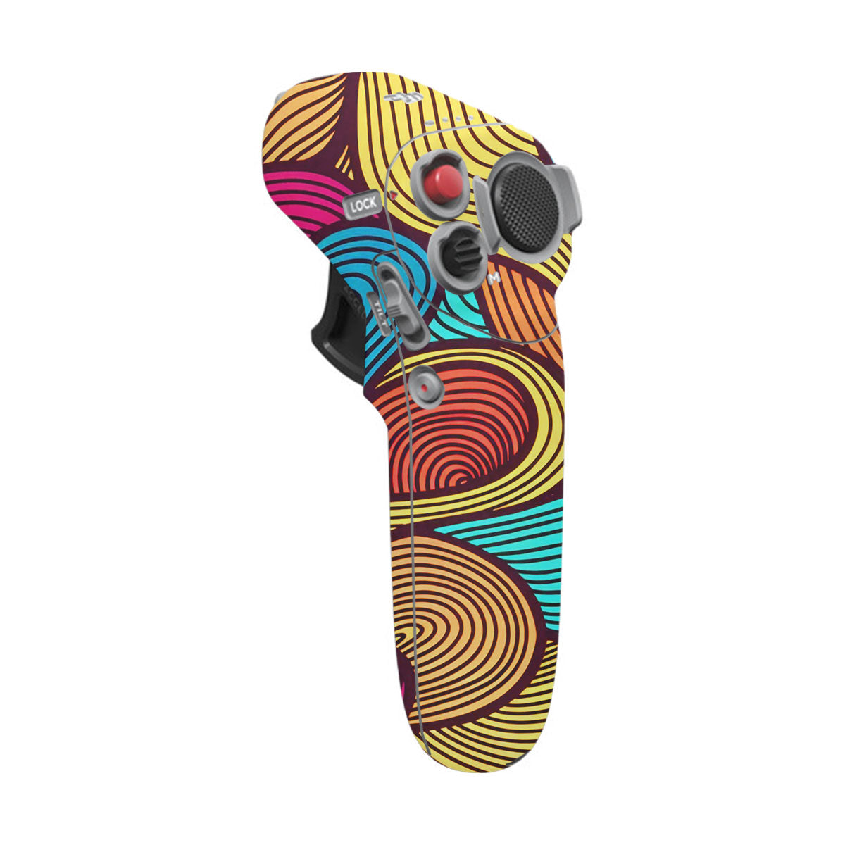 Retro Colorful Doodle Art Pattern DJI Motion Remote Controller Skin