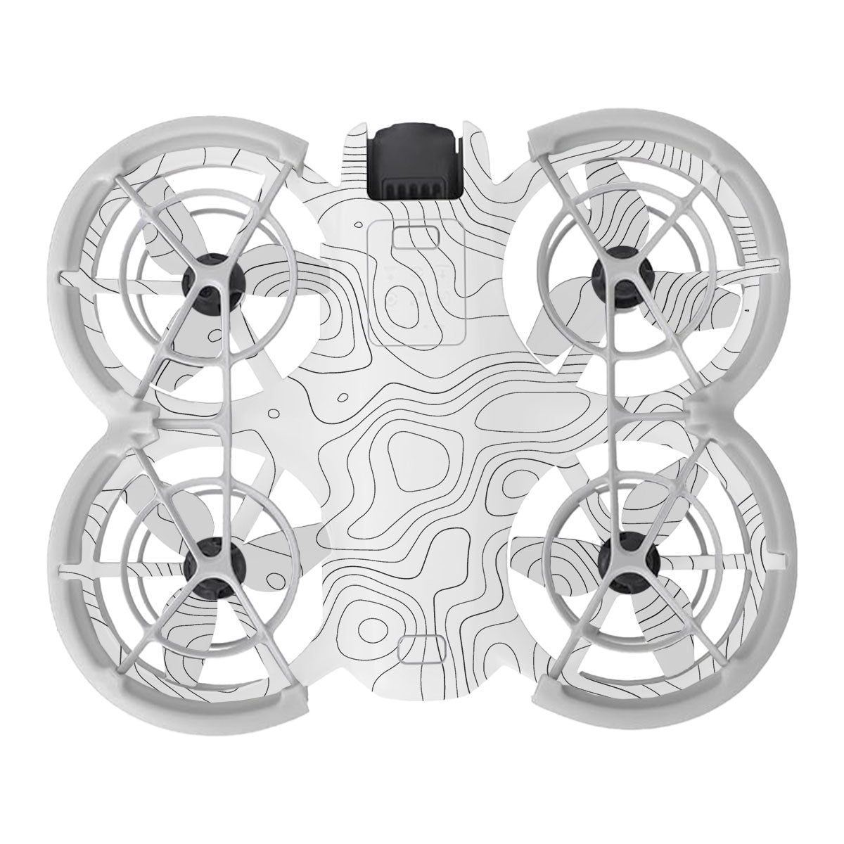 White Contour Design DJI Neo Drone Skin