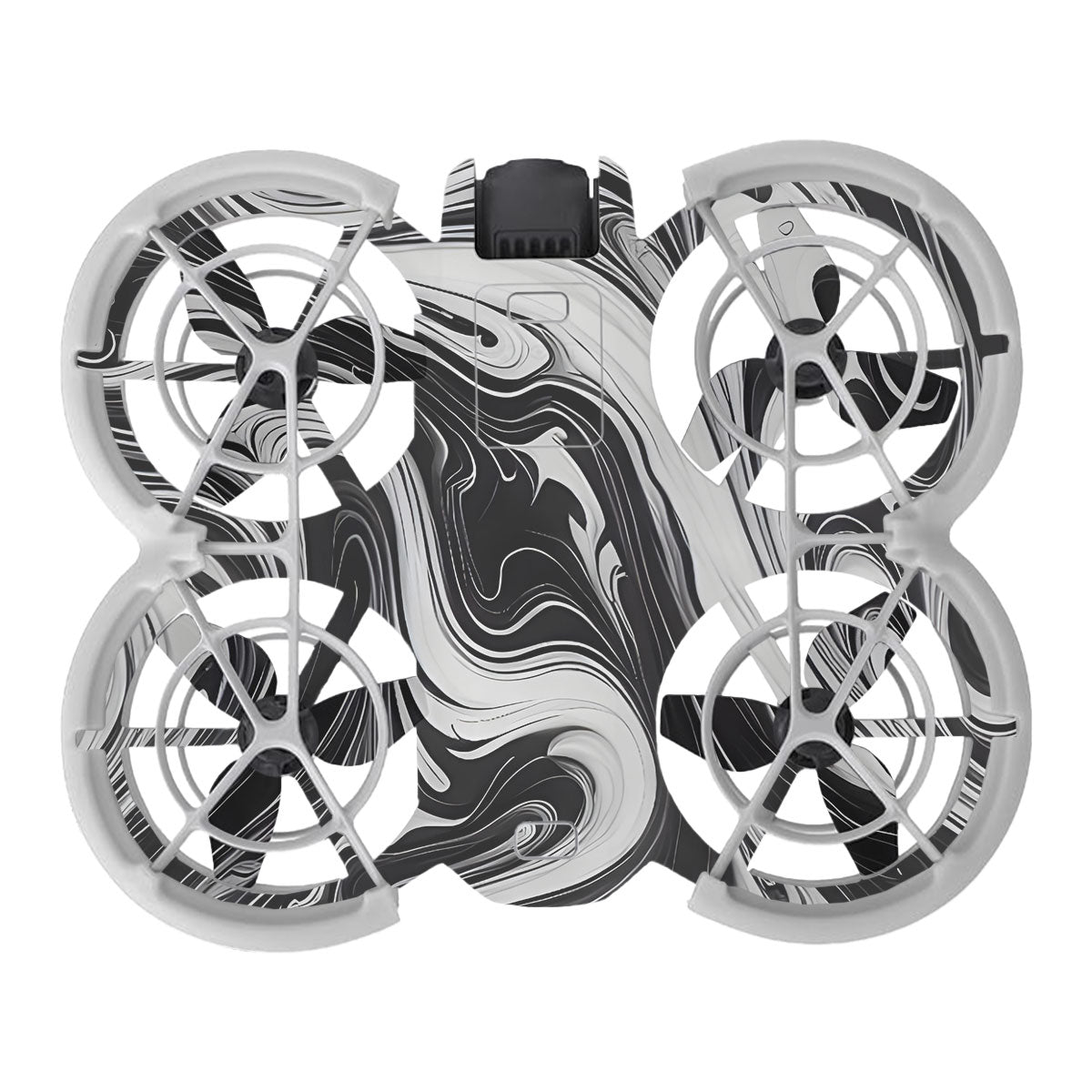 Black and White Marble DJI Neo Drone Skin
