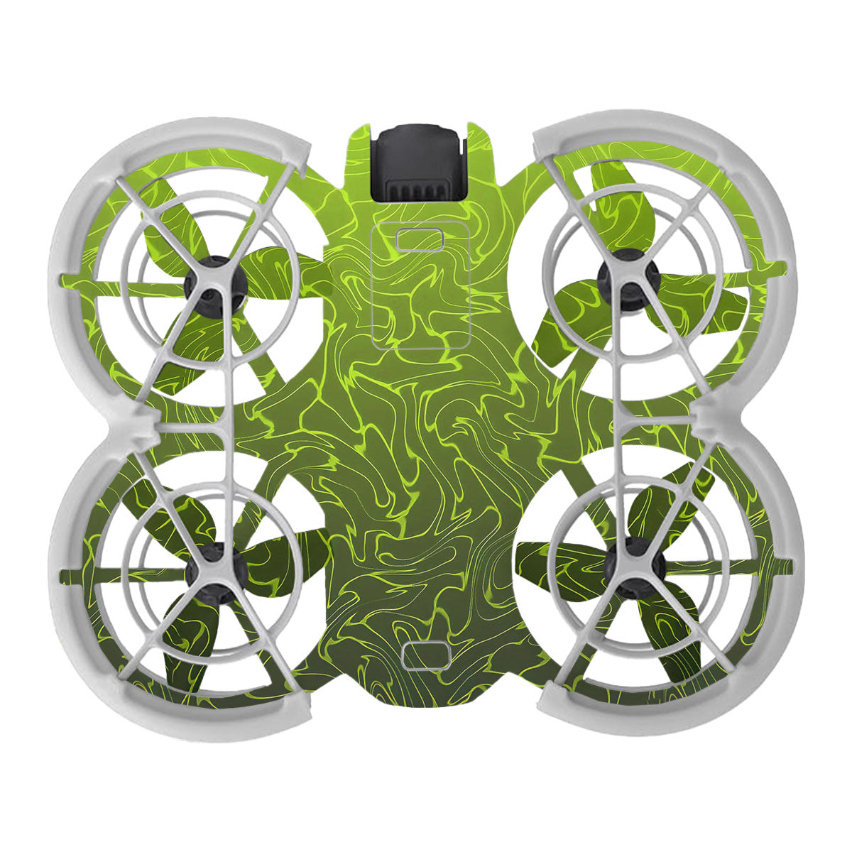 Lime Yellow to Black Gradient DJI Neo Drone Skin