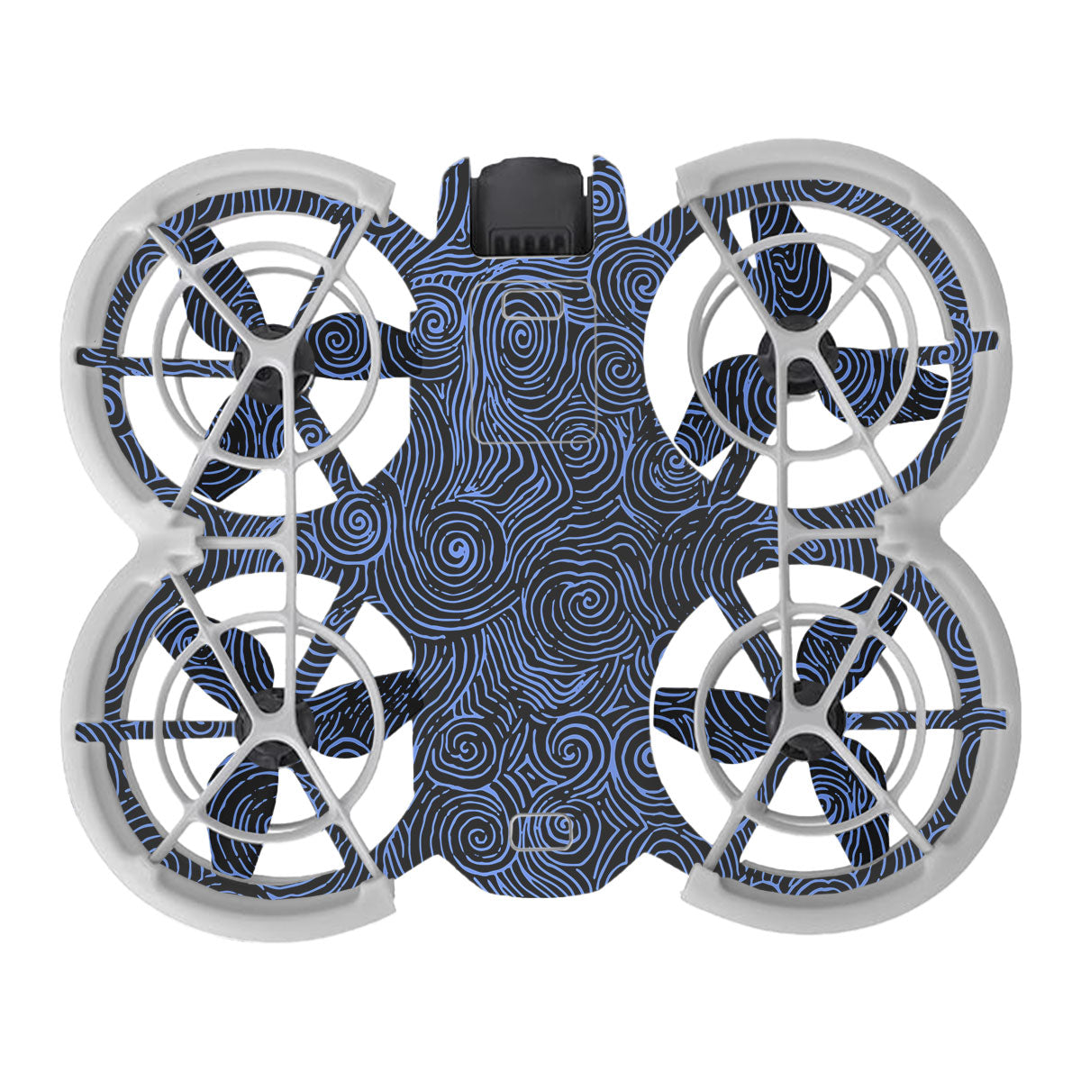 Blue Spirals DJI Neo Drone Skin