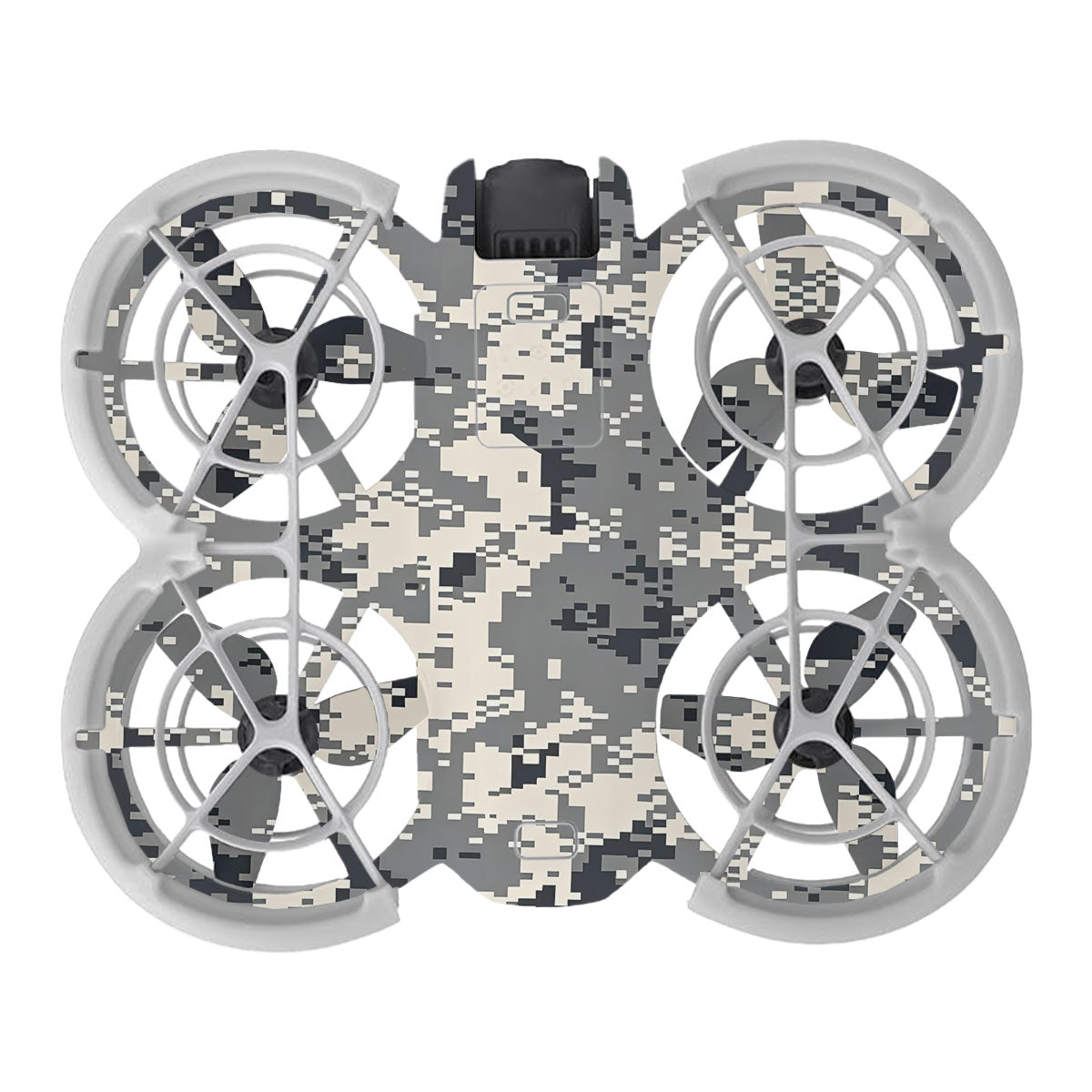 Grey Black Pixel DJI Neo Drone Skin