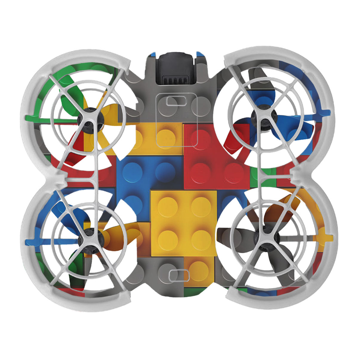Colorful LEGO Brick Wall Pattern DJI Neo Drone Skin