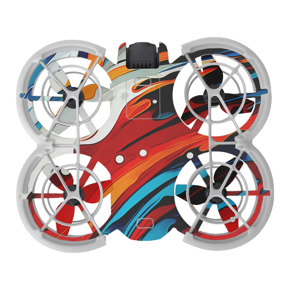 Fire & Ice Flow DJI Neo Drone Skin