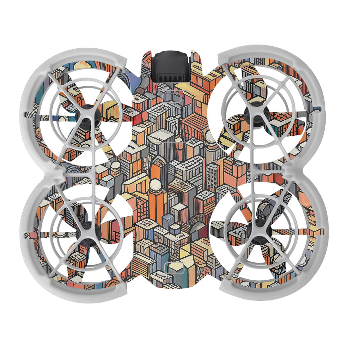 Isometric Cityscape DJI Neo Drone Skin