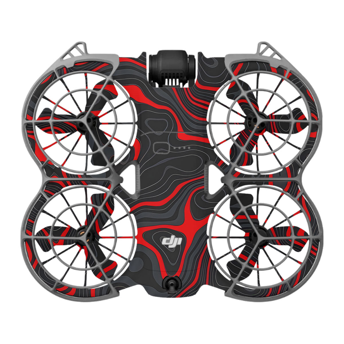 Crimson Waves DJI Neo 2 Drone Skin