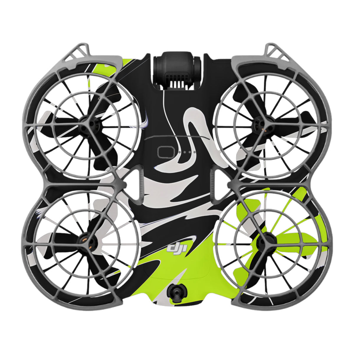 Neon Green and Black Pattern DJI Neo 2 Drone Skin