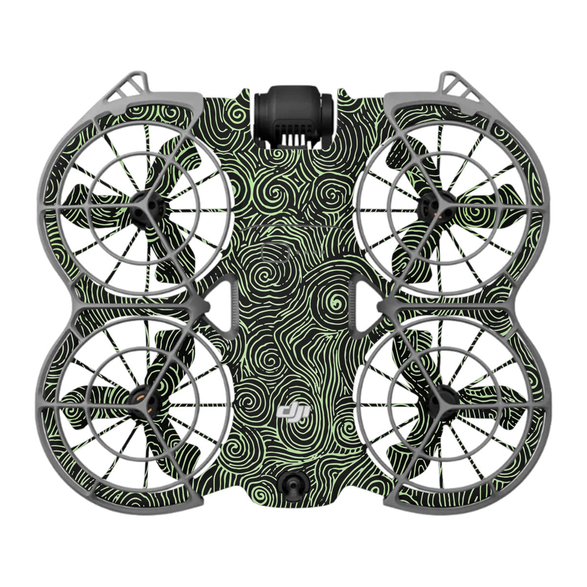 Green Spirals DJI Neo 2 Drone Skin