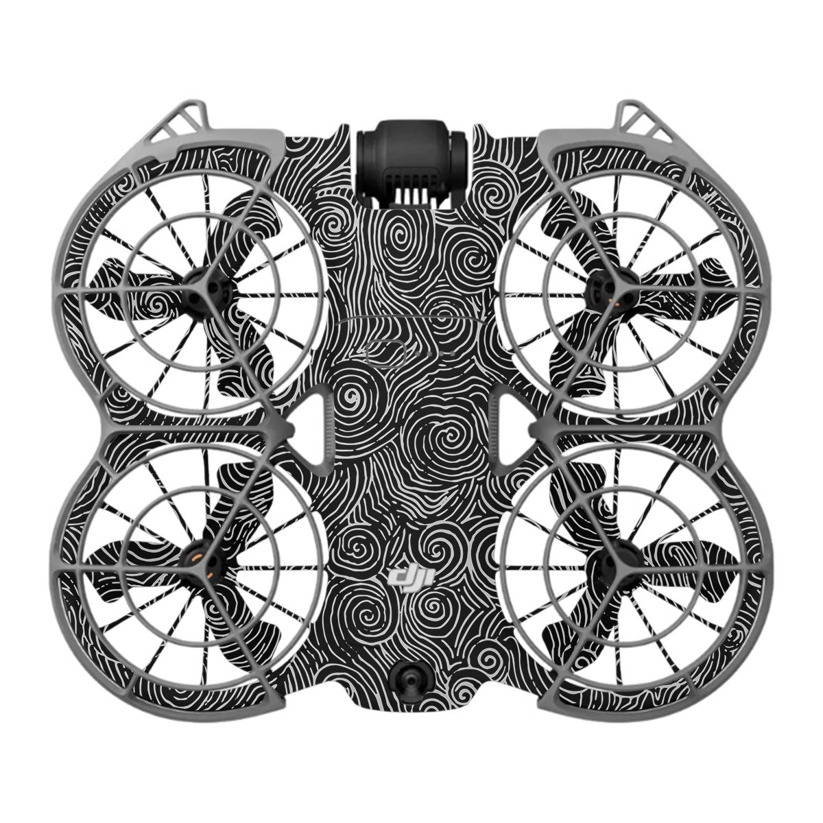 White Spirals DJI Neo 2 Drone Skin