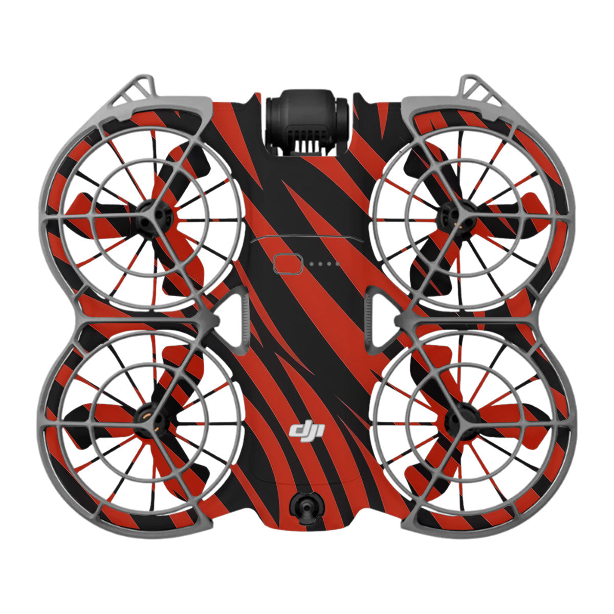 Red and Black Stripes DJI Neo 2 Drone Skin