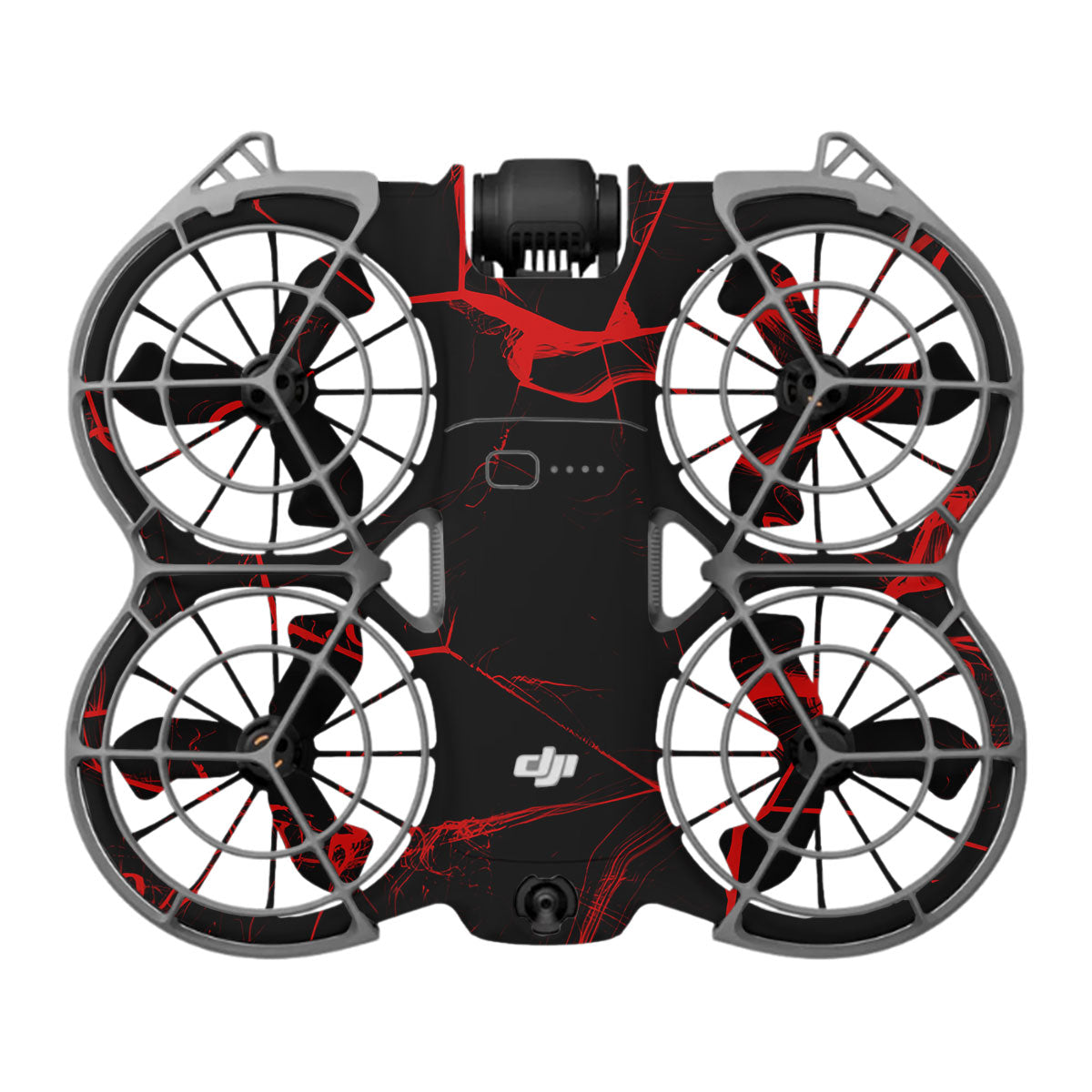 Red Neural Grid DJI Neo 2 Drone Skin