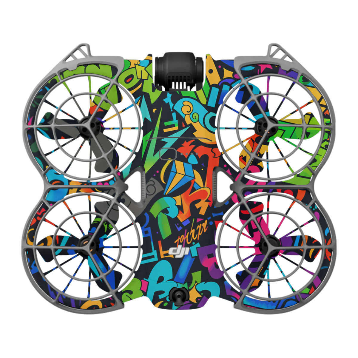 Colorful Urban Street Art Lettering DJI Neo 2 Drone Skin