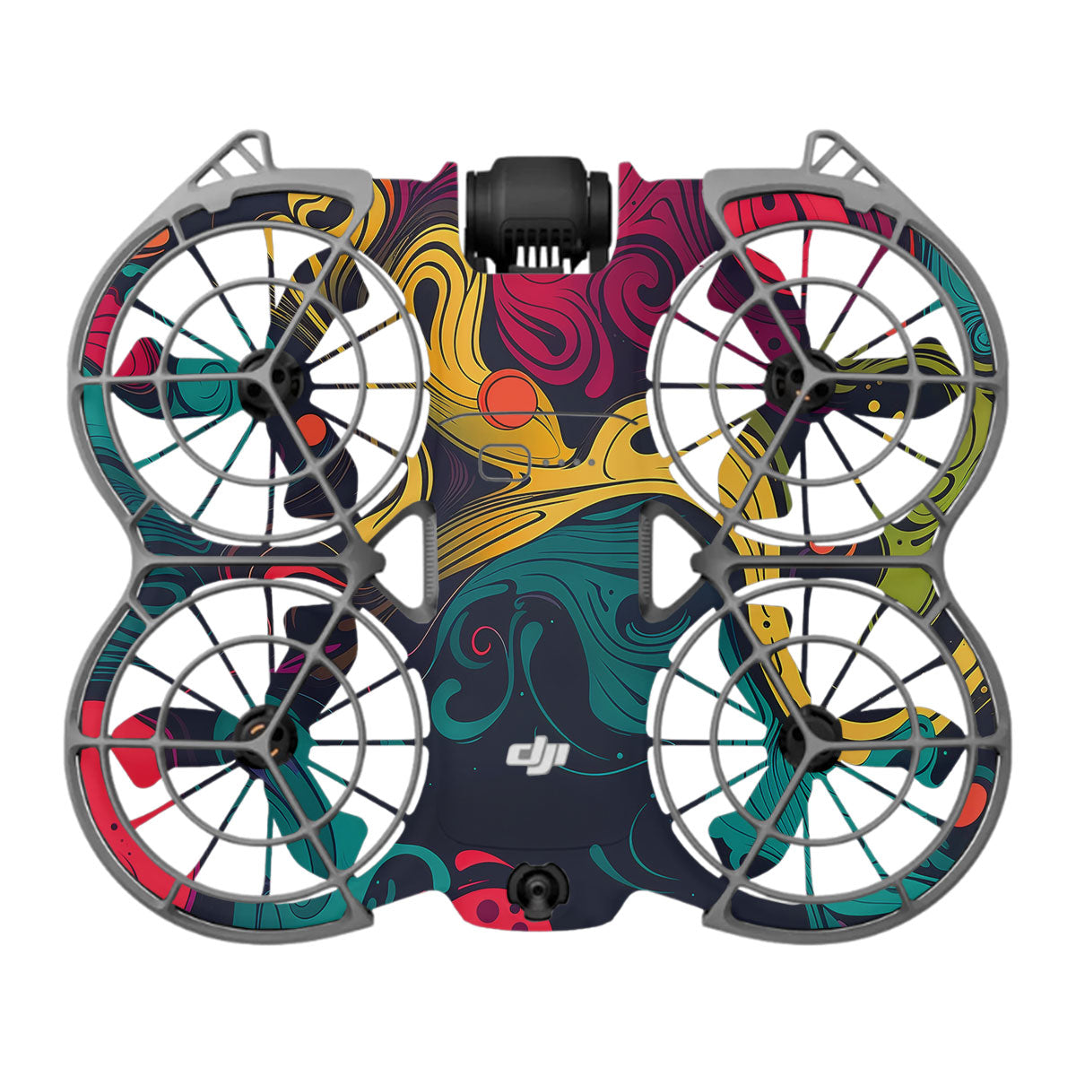 Psychedelic Color Swirl DJI Neo 2 Drone Skin