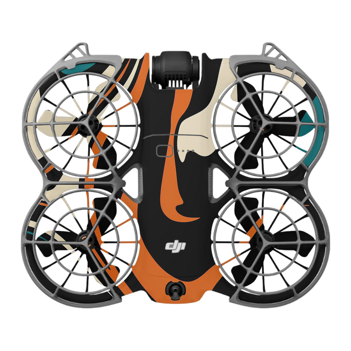 Mid-Century Abstract Swirl DJI Neo 2 Drone Skin
