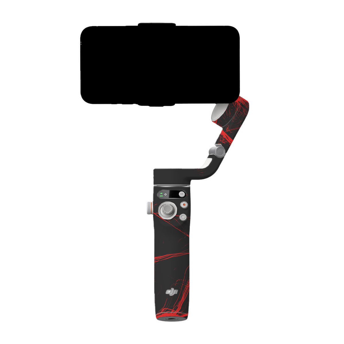 Red Neural Grid DJI OM 6 Gimbal Skin
