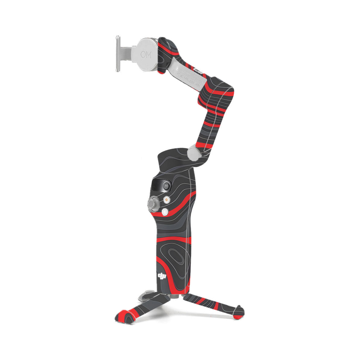 Crimson Waves DJI OM 7 Gimbal Skin