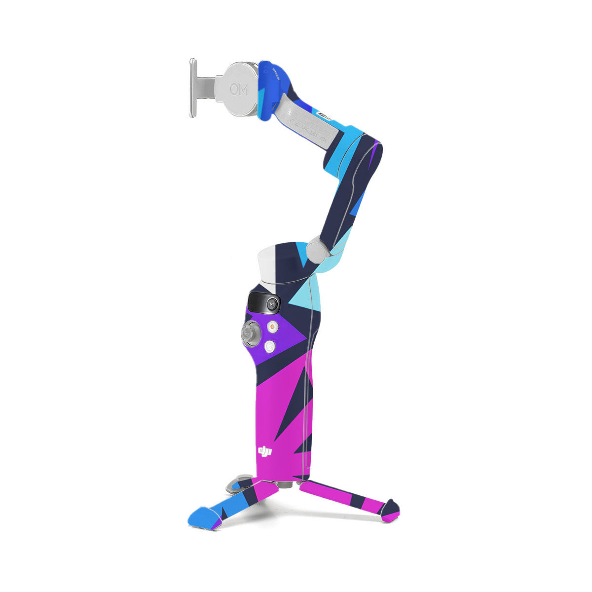 Bold Geometric Pop DJI OM 7 Gimbal Skin