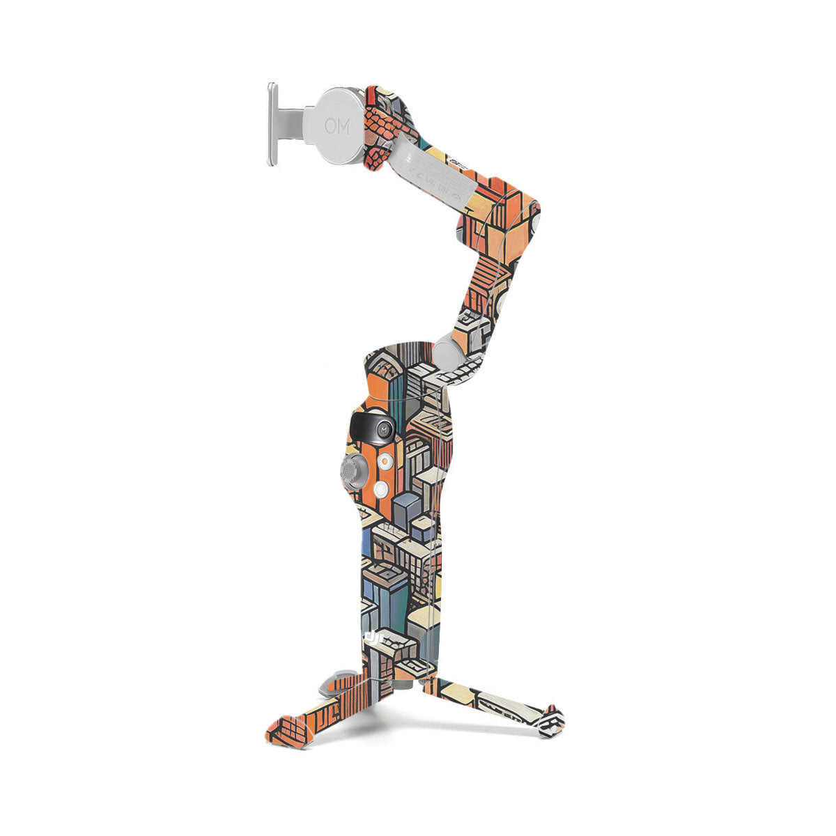 Isometric Cityscape DJI OM 7 Gimbal Skin