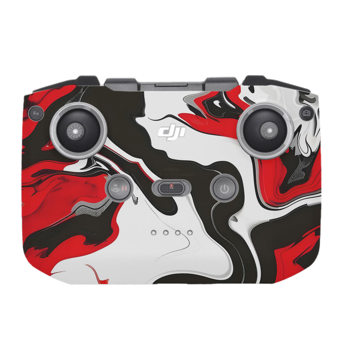 Scarlet and White Motion DJI RC-N1 Remote Controller Skin