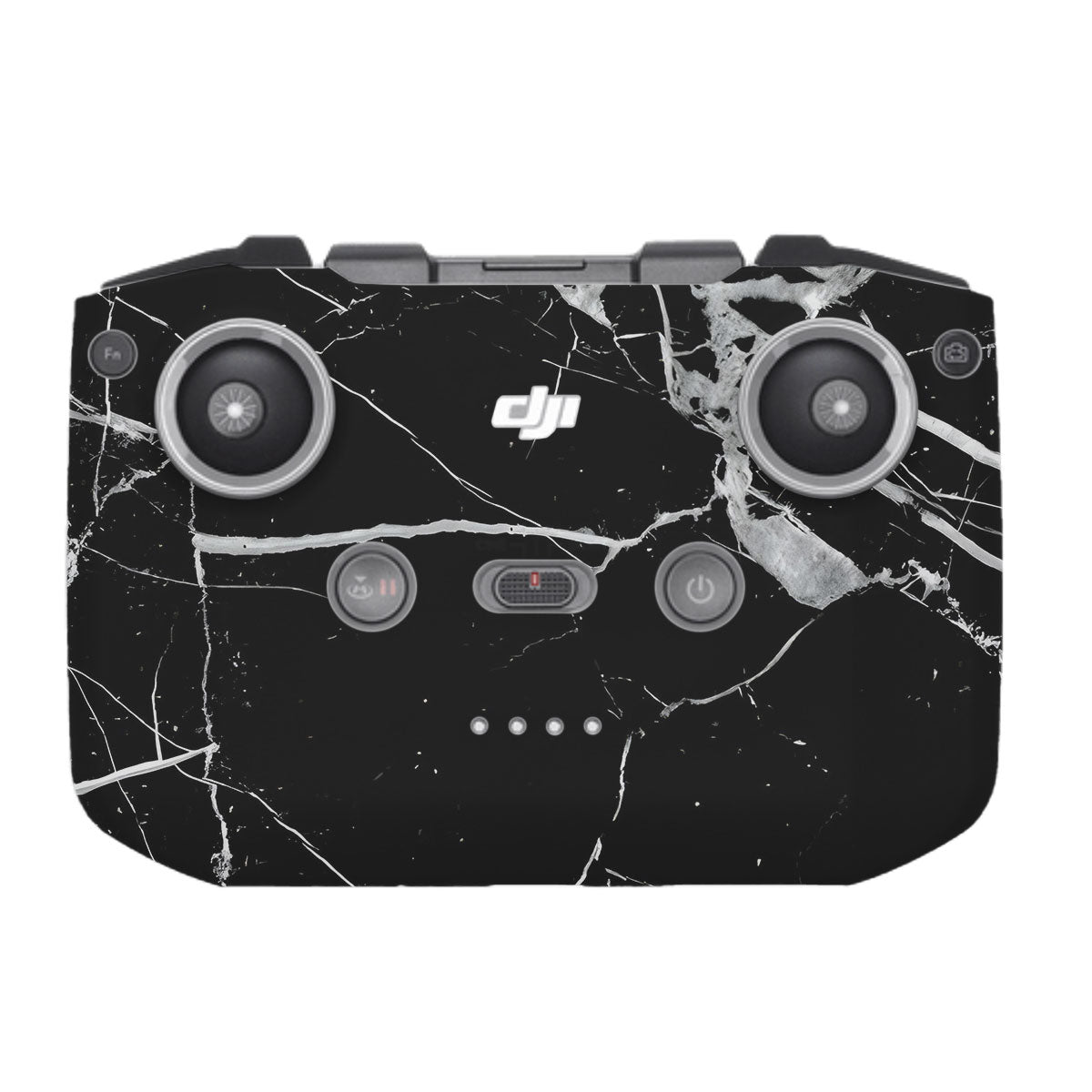 White Veins on Black DJI RC-N1 Remote Controller Skin