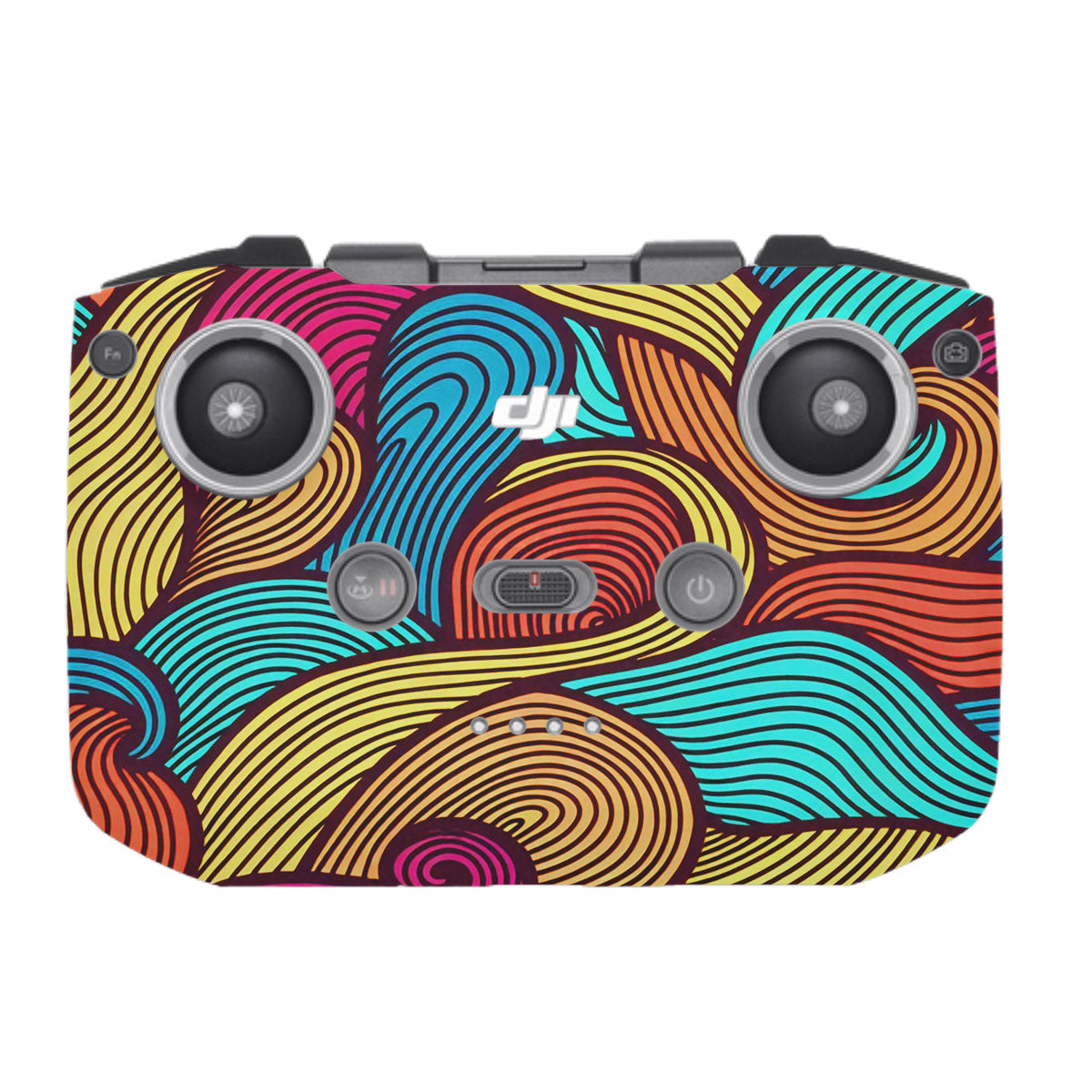 Retro Colorful Doodle Art Pattern DJI RC-N1 Remote Controller Skin