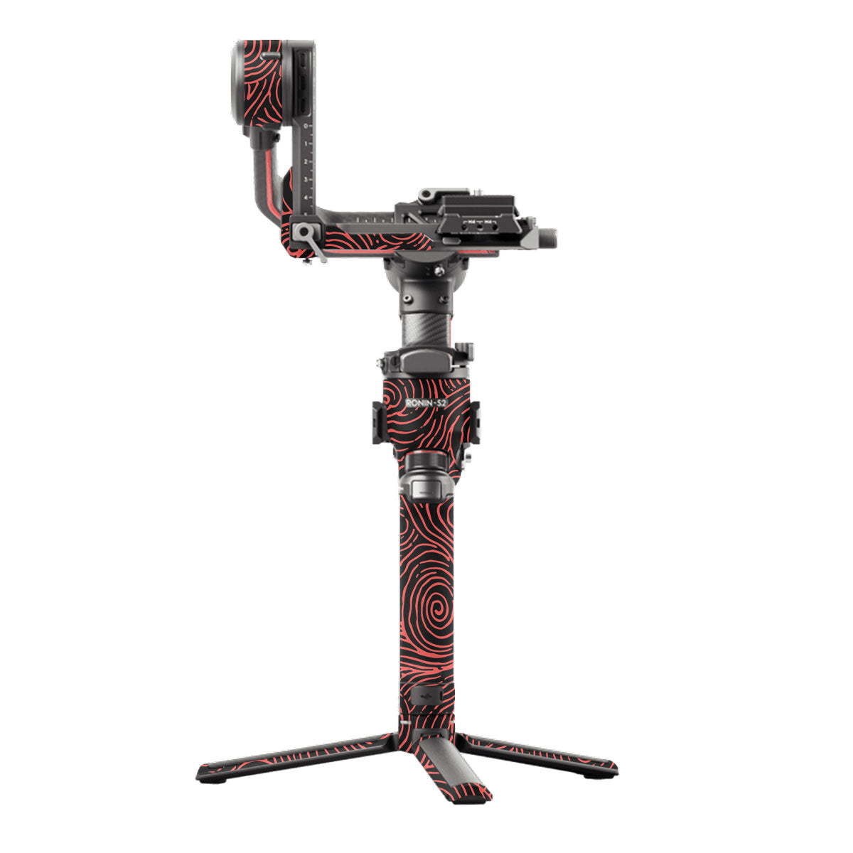 Red Spirals DJI RS 2 Gimbal Skin