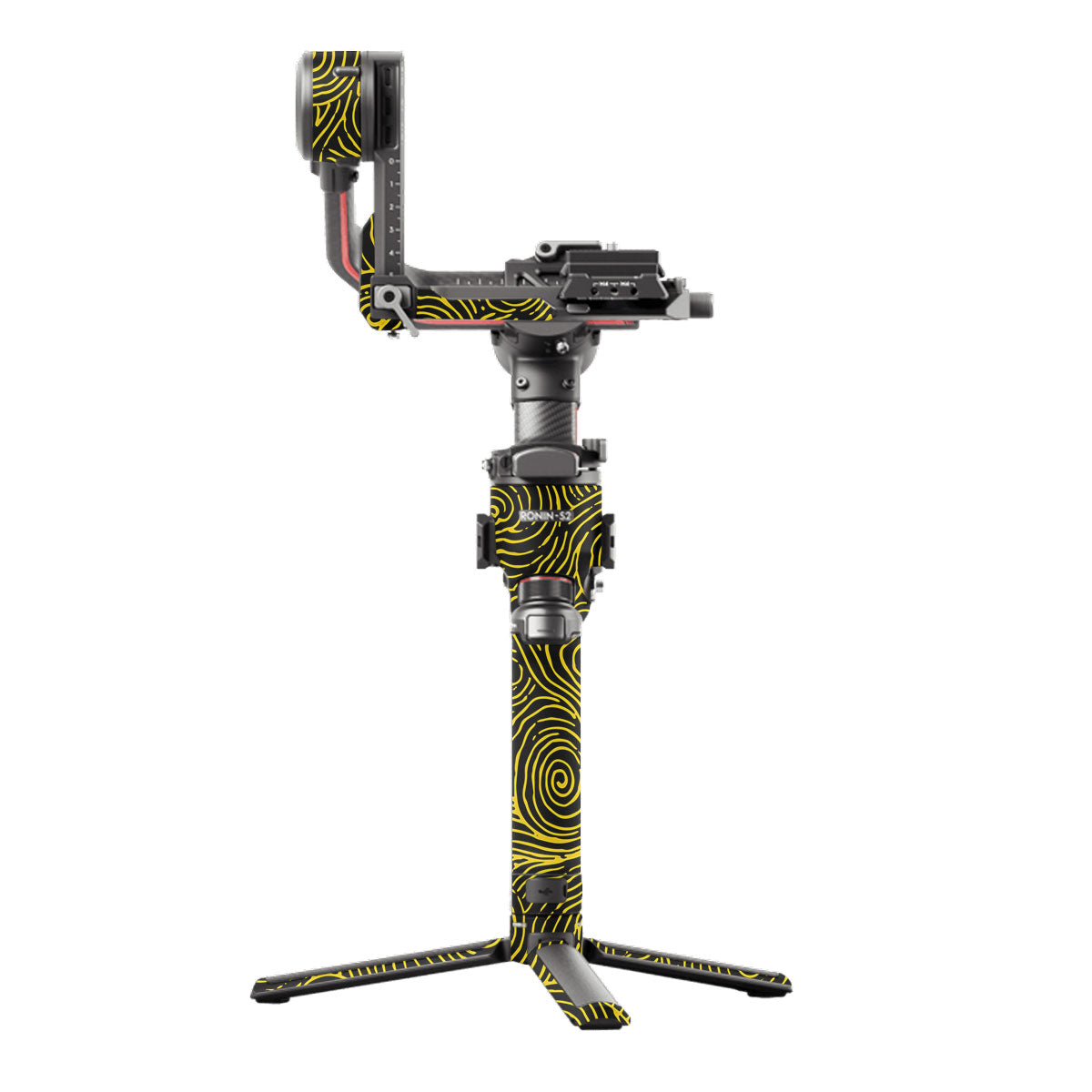 Yellow Spirals DJI RS 2 Gimbal Skin