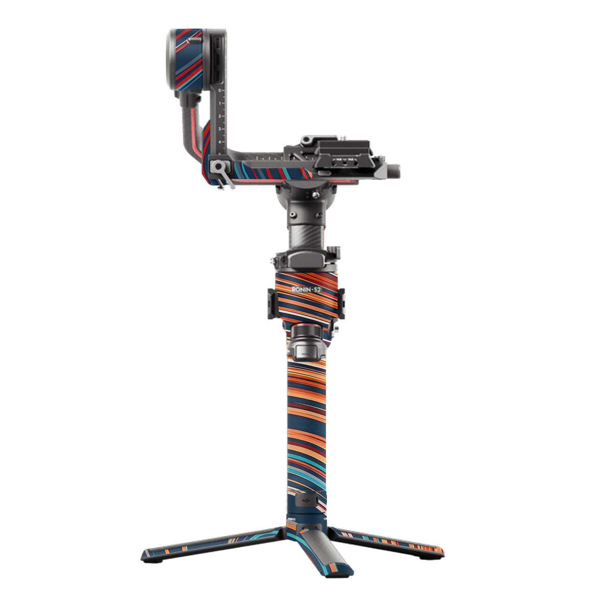 Retro Abstract Striped Swirl DJI RS 2 Gimbal Skin