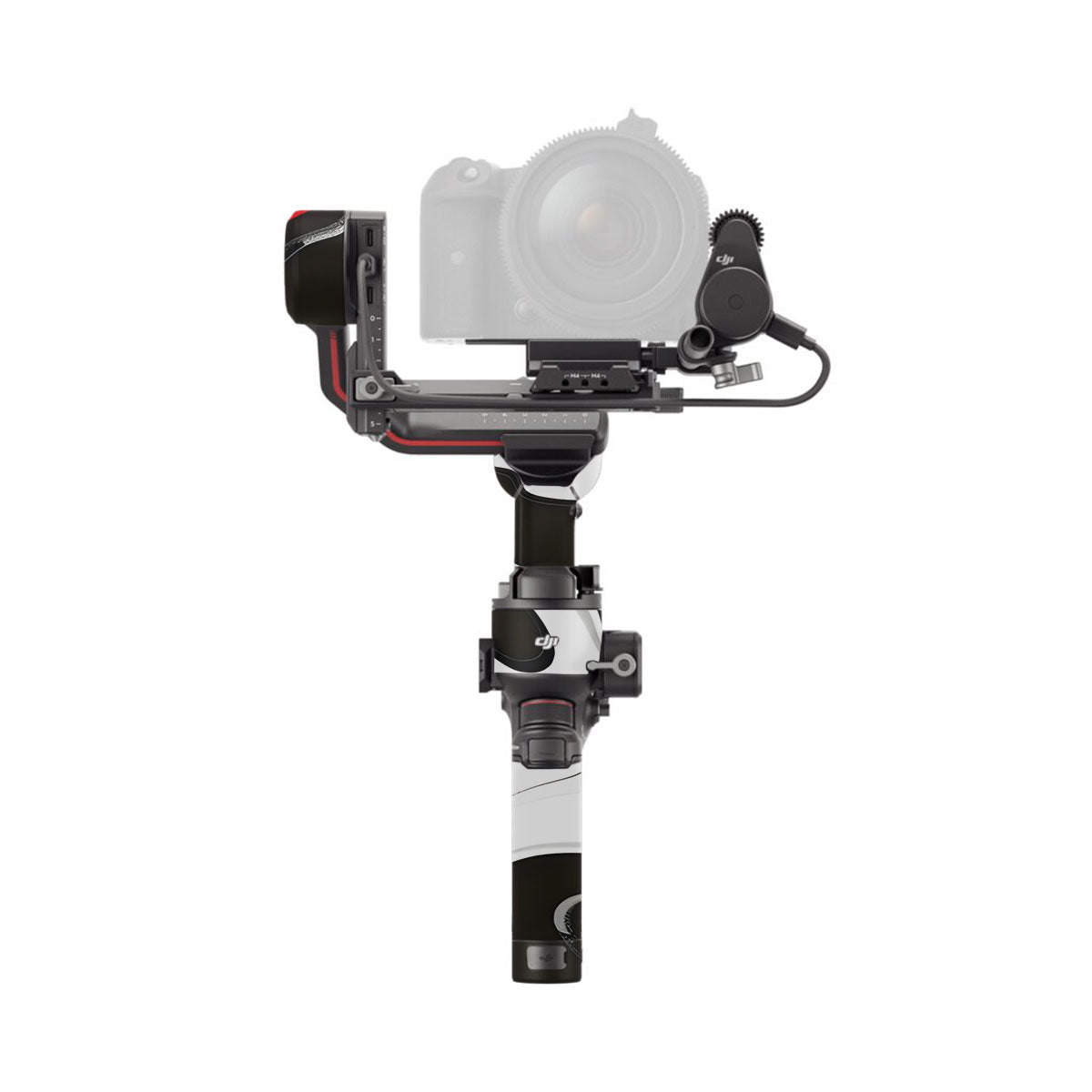 Scarlet and White Motion DJI RS 3 Gimbal Skin