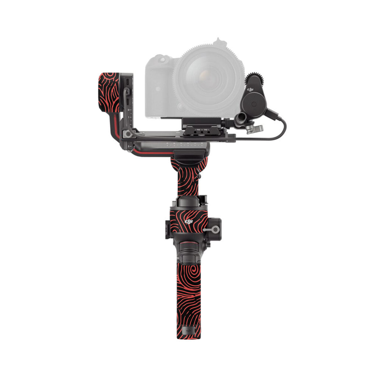Red Spirals DJI RS 3 Gimbal Skin
