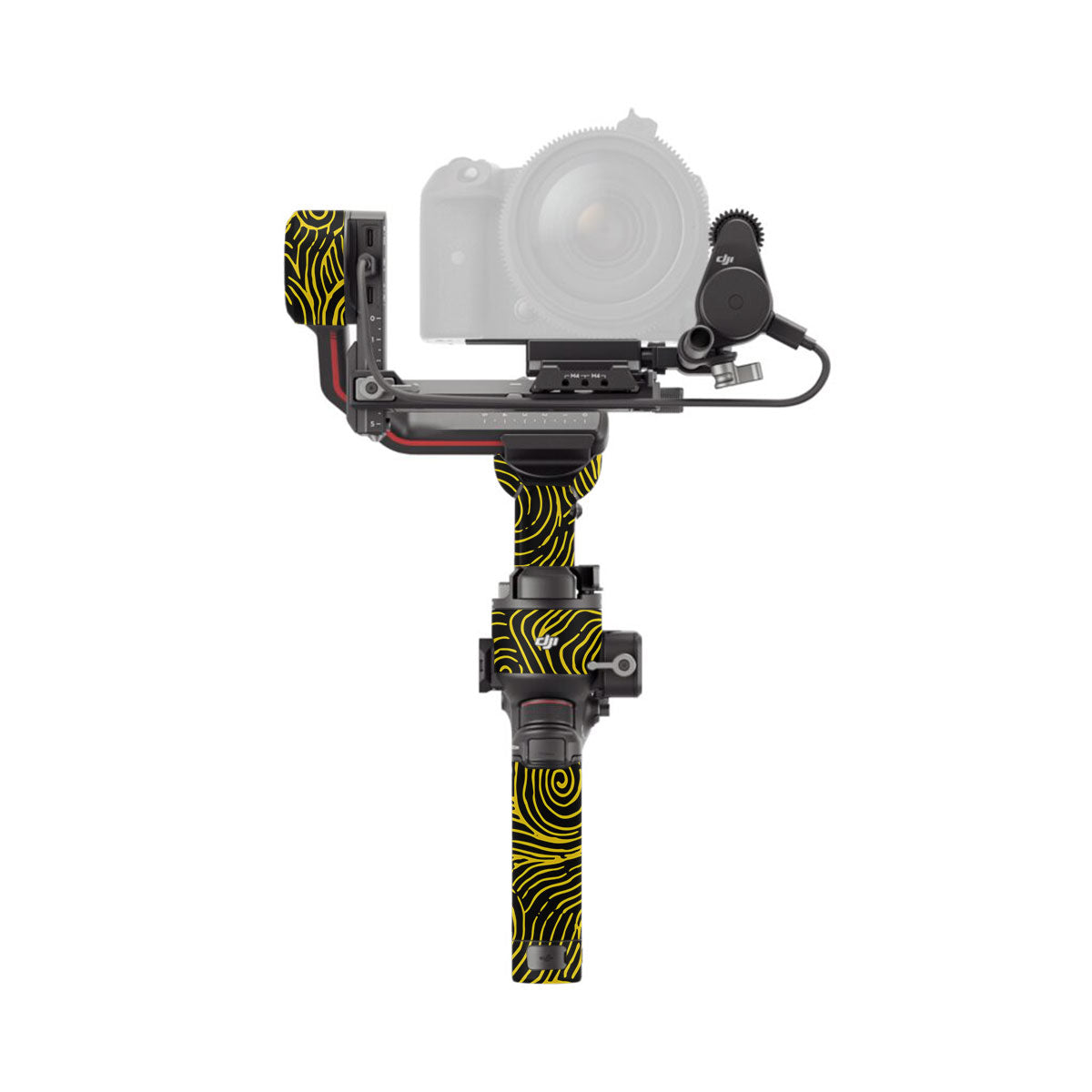 Yellow Spirals DJI RS 3 Gimbal Skin