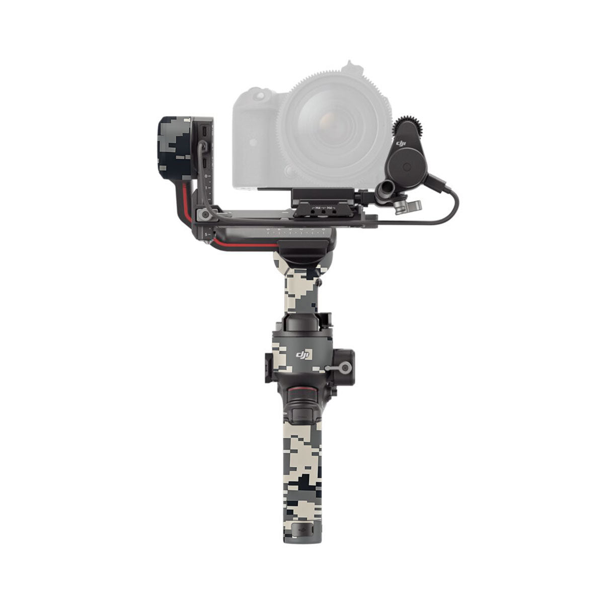 Grey Black Pixel DJI RS 3 Gimbal Skin