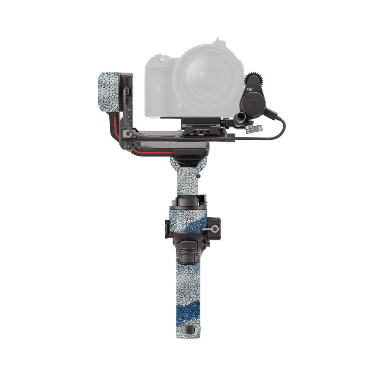 Blue Watercolor Fabric DJI RS 3 Gimbal Skin