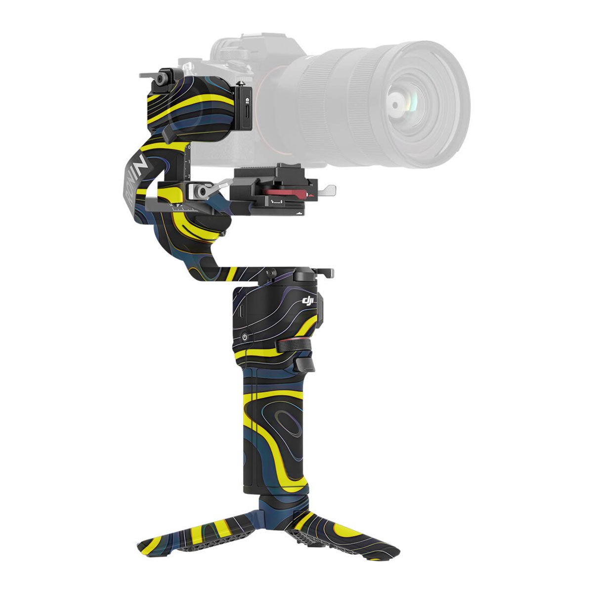 Neon Lava Contours DJI RS 3 Mini Gimbal Skin