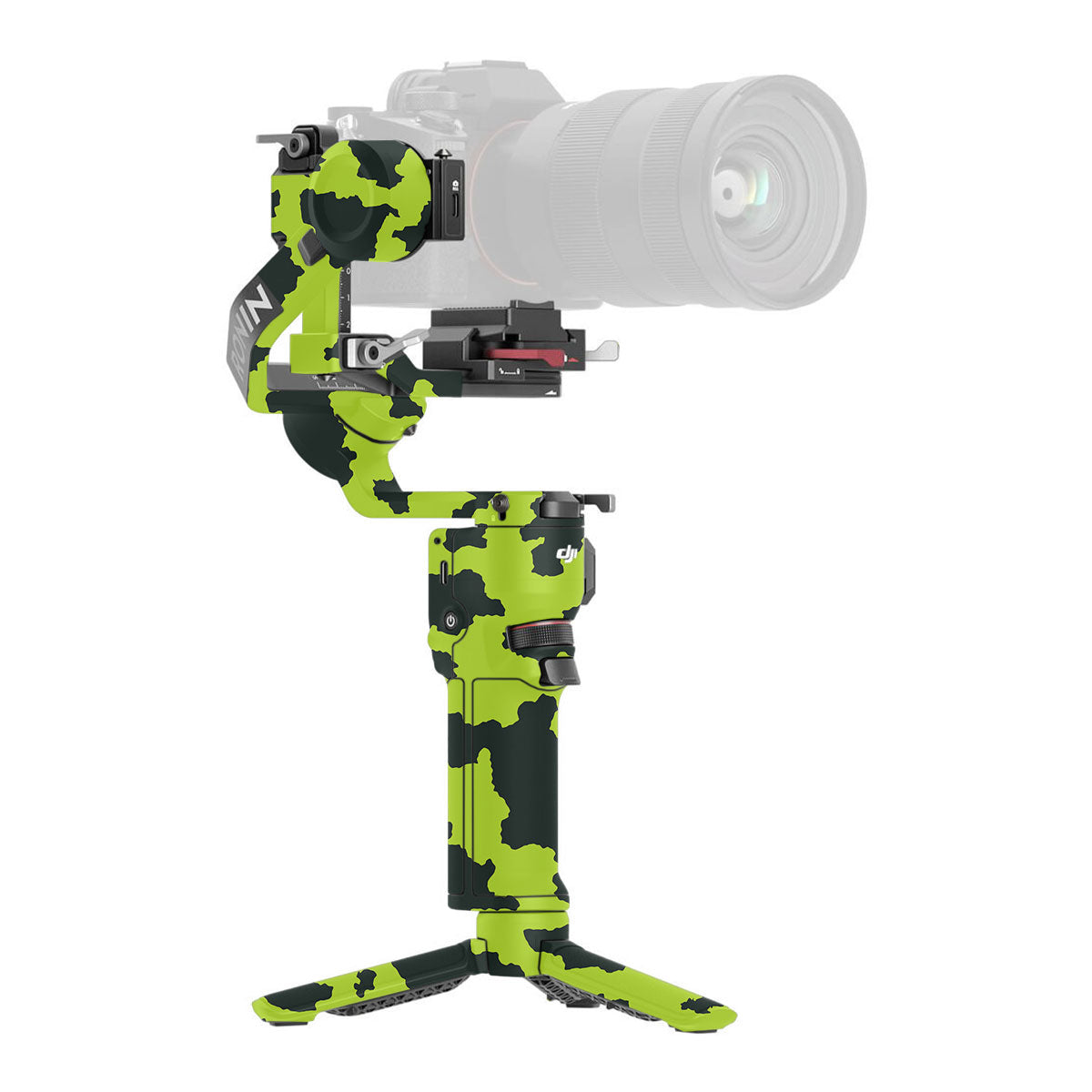 Neon Green Splatter DJI RS 3 Mini Gimbal Skin