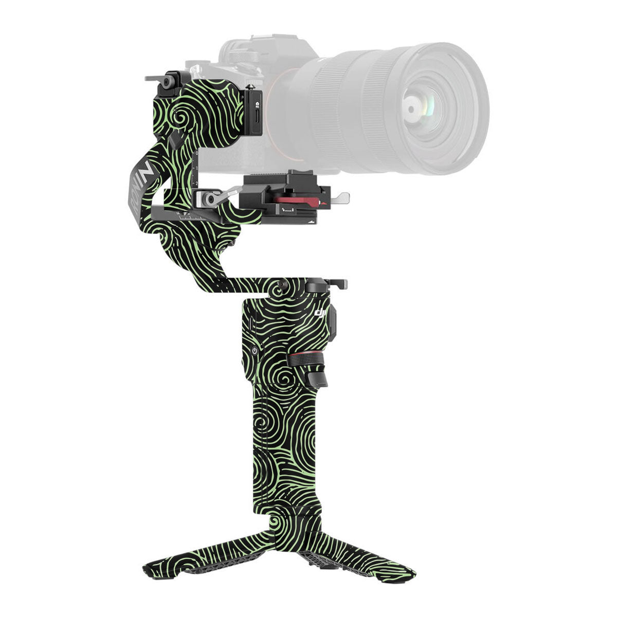 Green Spirals DJI RS 3 Mini Gimbal Skin