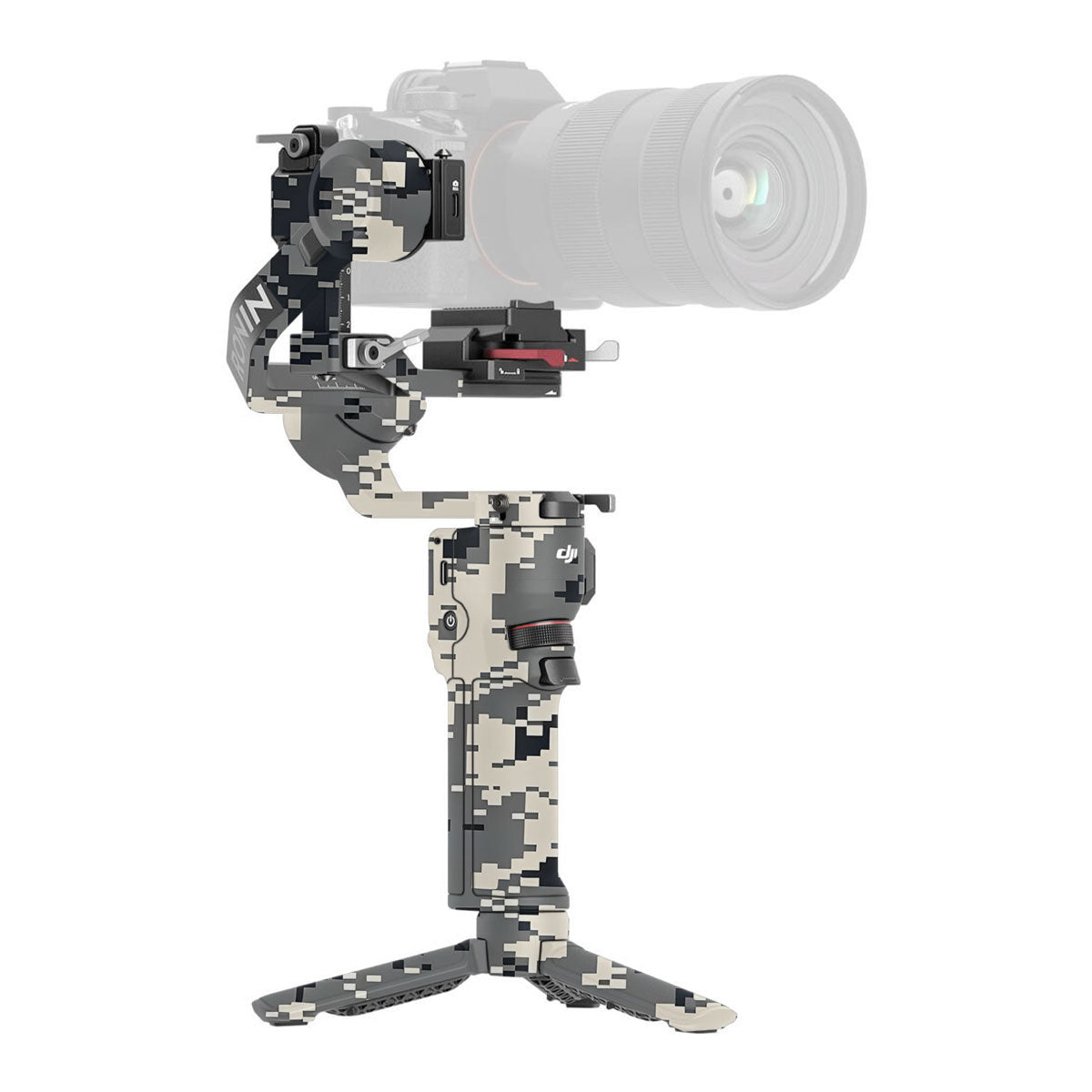 Grey Black Pixel DJI RS 3 Mini Gimbal Skin