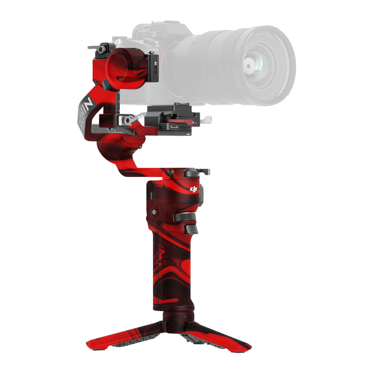 Red Lava Flow DJI RS 3 Mini Gimbal Skin