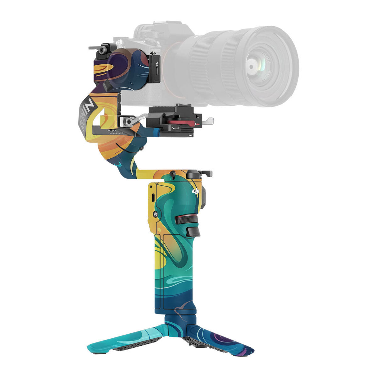 Rainbow Liquid Fusion DJI RS 3 Mini Gimbal Skin