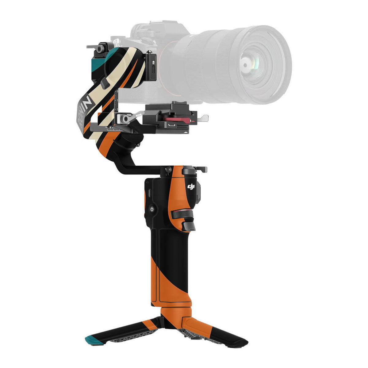 Mid-Century Abstract Swirl DJI RS 3 Mini Gimbal Skin