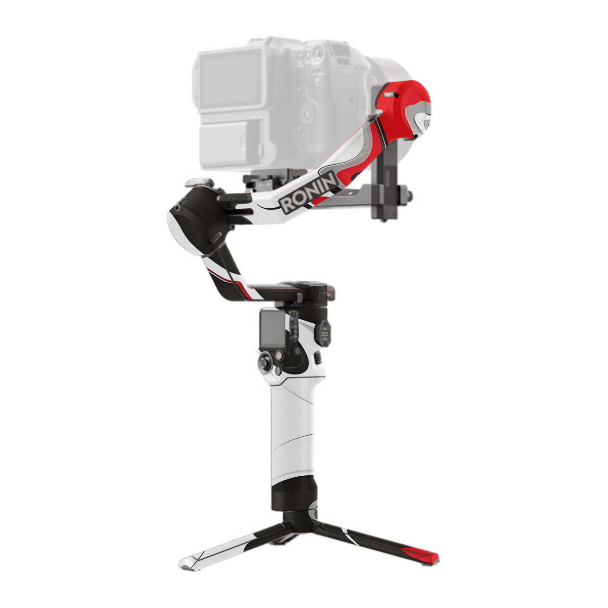Scarlet and White Motion DJI RS 3 Pro Gimbal Skin