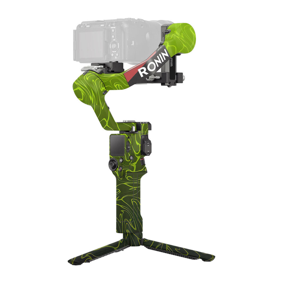 Lime Yellow to Black Gradient DJI RS 4 Gimbal Skin