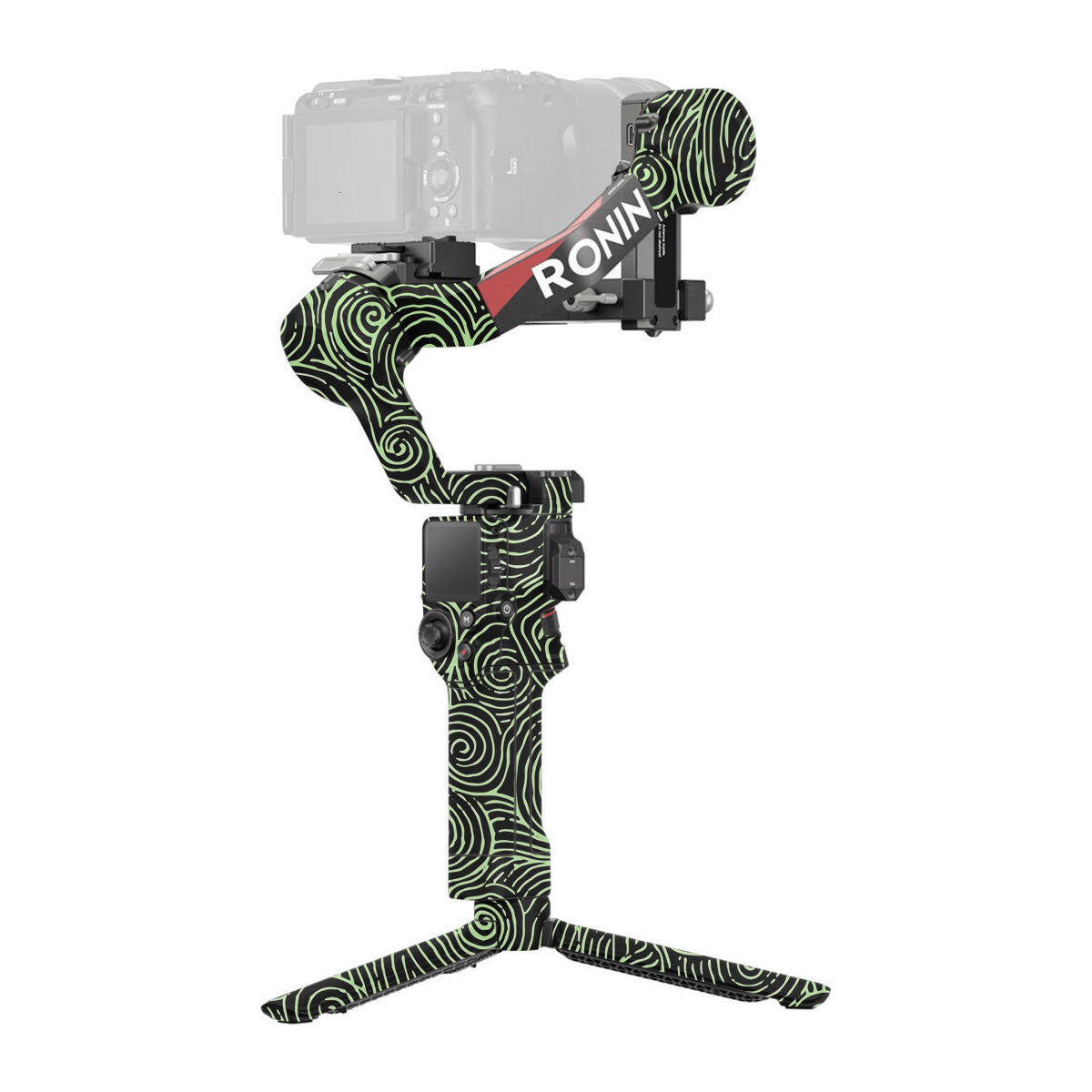 Green Spirals DJI RS 4 Gimbal Skin