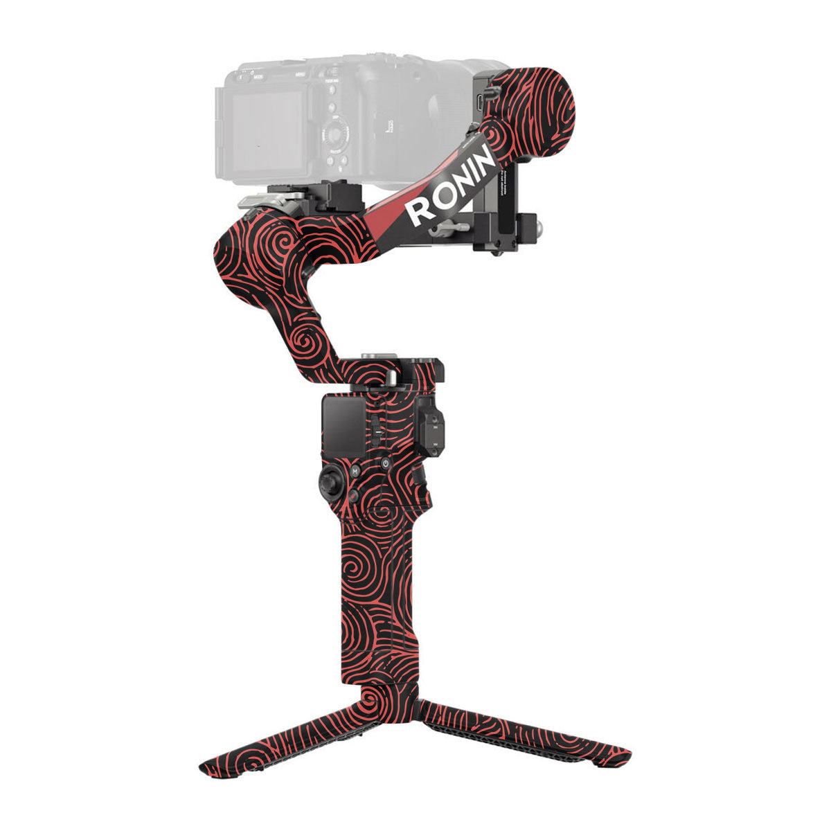 Red Spirals DJI RS 4 Gimbal Skin
