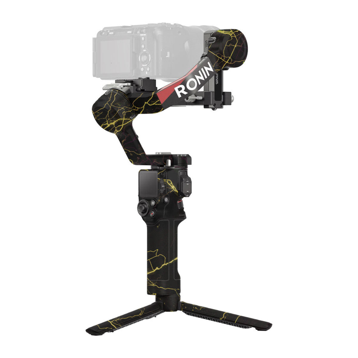 Electric Gold Veins DJI RS 4 Gimbal Skin