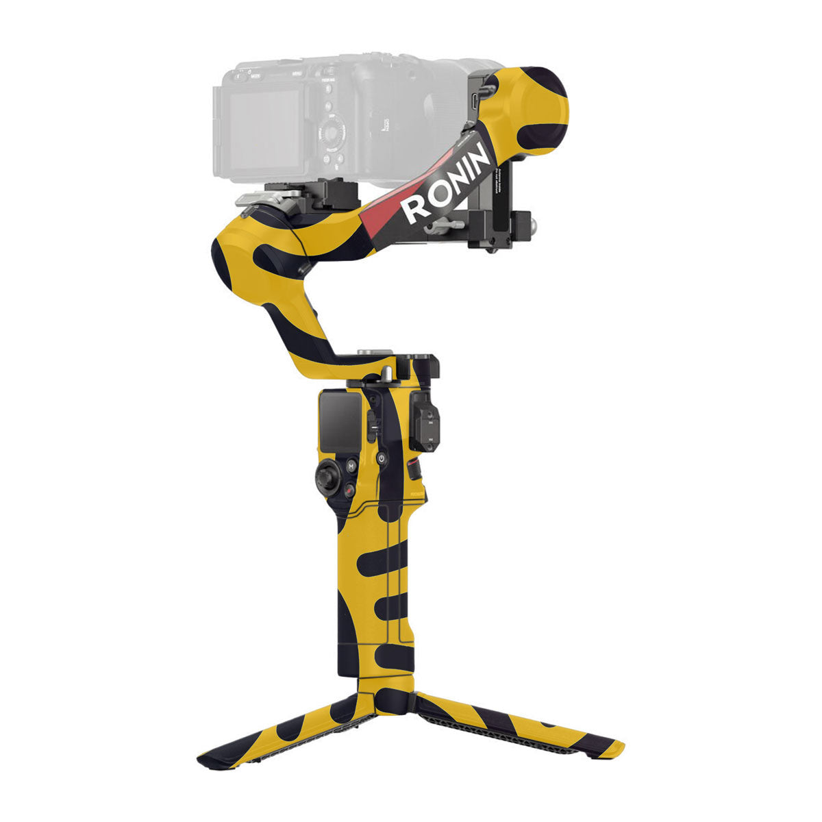 Minimal Yellow Wave DJI RS 4 Gimbal Skin