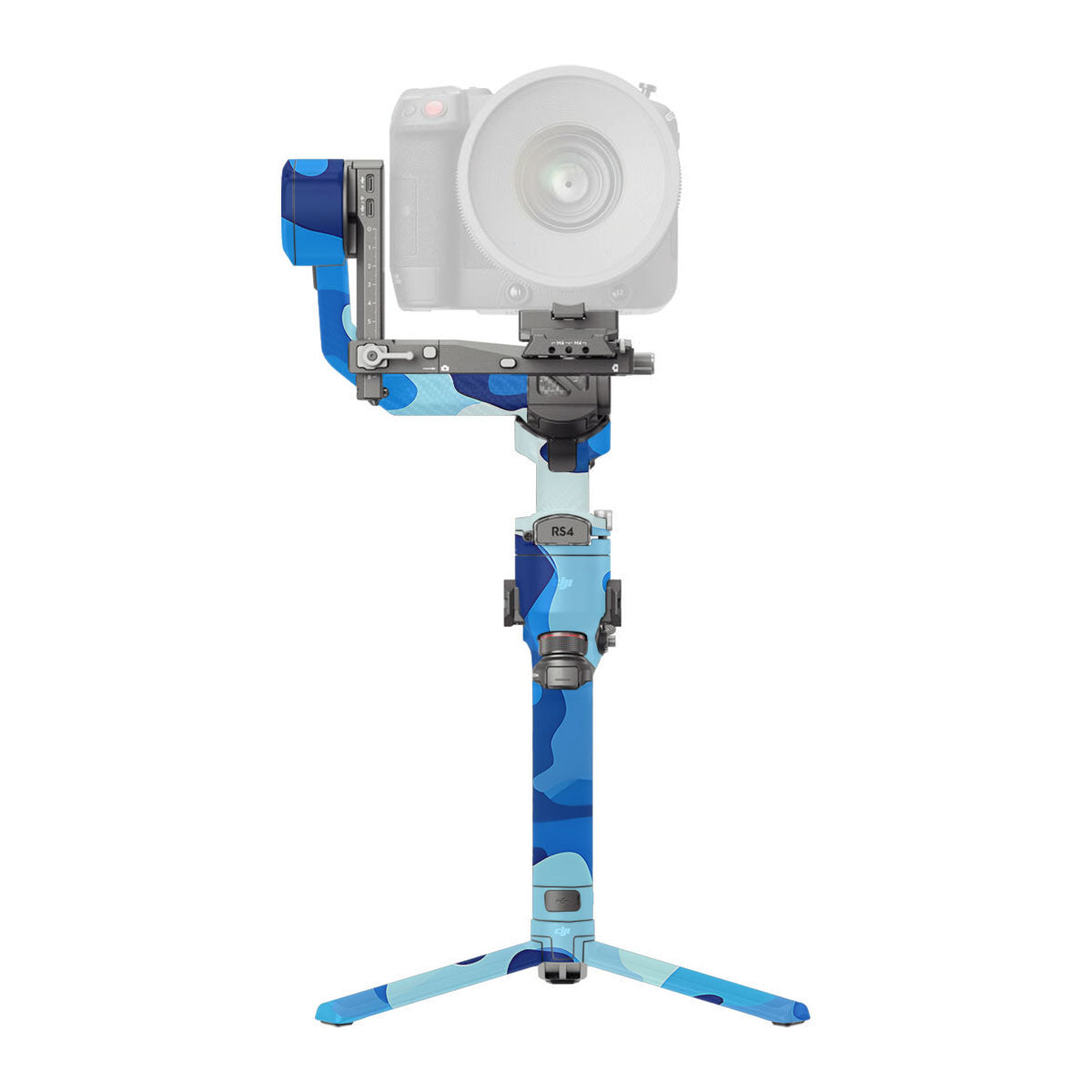 Arctic Blue Camo Pattern DJI RS 4 Pro Gimbal Skin